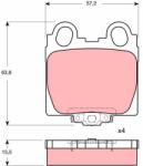 TRW Sada brzdových platničiek kotúčovej brzdy TRW GDB3233 (GDB3233)