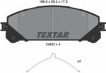 TEXTAR Sada brzdových platničiek kotúčovej brzdy TEXTAR 2445201 (2445201)