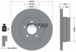 TEXTAR Brzdový kotúč TEXTAR 92161103 (92161103)