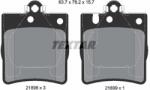 TEXTAR Sada brzdových platničiek kotúčovej brzdy TEXTAR 2189803 (2189803)