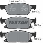 TEXTAR Sada brzdových platničiek kotúčovej brzdy TEXTAR 2241201 (2241201)