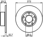 Bosch Brzdový kotúč BOSCH 0 986 478 055 (0 986 478 055)