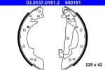 ATE Sada brzdových čeľustí ATE 03.0137-0151.2 (03.0137-0151.2)