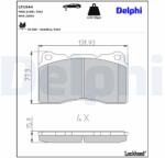 DELPHI Sada brzdových platničiek kotúčovej brzdy DELPHI LP1944 (LP1944)