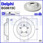 DELPHI Brzdový kotúč DELPHI BG9615C (BG9615C)