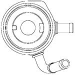 MAHLE Chladič motorového oleja MAHLE CLC 195 000S (CLC 195 000S)