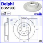 DELPHI Brzdový kotúč DELPHI BG5196C (BG5196C)