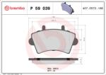 BREMBO Sada brzdových platničiek kotúčovej brzdy BREMBO P 59 039 (P 59 039)