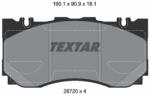 TEXTAR Sada brzdových platničiek kotúčovej brzdy TEXTAR 2672001 (2672001)