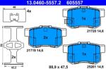 ATE Sada brzdových platničiek kotúčovej brzdy ATE 13.0460-5557.2 (13.0460-5557.2)