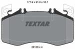 TEXTAR Sada brzdových platničiek kotúčovej brzdy TEXTAR 2612801 (2612801)