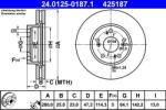 ATE Brzdový kotúč ATE 24.0125-0187.1 (24.0125-0187.1)