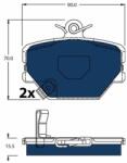 TRW Sada brzdových platničiek kotúčovej brzdy TRW GDB1365BTE (GDB1365BTE)