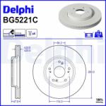 DELPHI Brzdový kotúč DELPHI BG5221C (BG5221C)