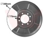 VAN WEZEL Ochranný plech proti rozstreku, Brzdový kotúč VAN WEZEL 1863373 (1863373)