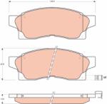 TRW Sada brzdových platničiek kotúčovej brzdy TRW GDB877 (GDB877)