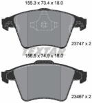 TEXTAR Sada brzdových platničiek kotúčovej brzdy TEXTAR 2374701 (2374701)