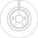 TRW Brzdový kotúč TRW DF6572 (DF6572)