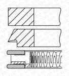 Goetze Engine Sada piestnych krúżkov GOETZE ENGINE 08-125607-00 (08-125607-00)