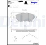 DELPHI Sada brzdových platničiek kotúčovej brzdy DELPHI LP3815 (LP3815)