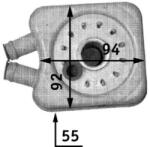 MAHLE Chladič motorového oleja MAHLE CLC 45 000S (CLC 45 000S)