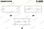 GLYCO Ložisko kľukového hriadeľa GLYCO H1100/5 STD (H1100/5 STD)