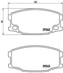 BREMBO Sada brzdových platničiek kotúčovej brzdy BREMBO P 54 035 (P 54 035)