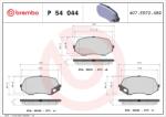 BREMBO Sada brzdových platničiek kotúčovej brzdy BREMBO P 54 044 (P 54 044)