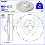 DELPHI Tarcza Ham. Audi A1 14- (bg4824c)