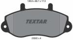 TEXTAR Sada brzdových platničiek kotúčovej brzdy TEXTAR 2330201 (2330201)