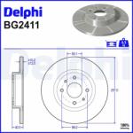 DELPHI Tarcza Ham. Przod Fiat Brava/o Alfa 145 (bg2411)