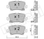 METELLI Sada brzdových platničiek kotúčovej brzdy METELLI 22-0729-0 (22-0729-0)