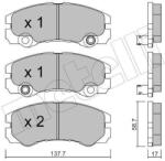 METELLI Sada brzdových platničiek kotúčovej brzdy METELLI 22-0357-1 (22-0357-1)