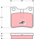 TRW Sada brzdových platničiek kotúčovej brzdy TRW GDB1432 (GDB1432)