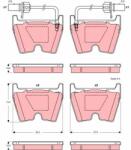 TRW Sada brzdových platničiek kotúčovej brzdy TRW GDB1507 (GDB1507)