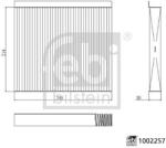 Febi Bilstein Filtru, aer habitaclu FEBI BILSTEIN 1002257 (1002257)