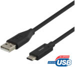 Deltaco USBC-1006M USB kábel USB 2.0 2 M Fekete (USBC-1006M)