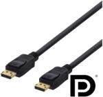 Deltaco DP-1030D DisplayPort kábel 3 M Fekete (DP-1030D)