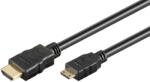 Goobay 74082 HDMI kábel 1, 5 M HDMI A-típus (Standard) HDMI Type C (Mini) Fekete (74082)
