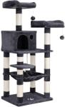 FEANDREA Macska kaparó, stabil macskatorony, 2 plüss fekhely, 143 cm (PCT15GYZ) - bontour