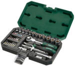 PARKSIDE PSSS 39 RH 39 részes 1/4" racsnis dugókulcs (krova), bitfej készlet kofferben, 270° forgófejes racsnival (PSSS_39)