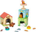 Hi Pando Set de joacă din lemn Hi Pando - Animale de companie și căsuțele lor (HP060) Figurina