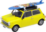 Welly Mașină metalică Welly Nex - Mini Cooper 1300, cu placă de surf, galbenă, 1: 24 (22496SB-W)