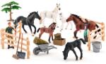 Faunica Set de joacă Faunica - Fermă de cai, cu accesorii, 25 de piese (96036) Figurina