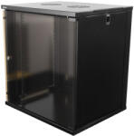 Deltaco 19-5412B állvány 12U Falra szerelhető állvány Fekete (19-5412B)