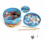 Hape Joc de pescuit magnetic 2 in1, Save the seas, 2-4 ani (14A43D)