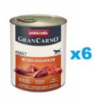 Animonda GranCarno Sertéshús baromfiszívvel a kutyának 6x800 g