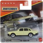 Mattel Matchbox: 1986 Volvo 240 mașinuță galbenă 1/64 - Mattel (C0859/JBR76)