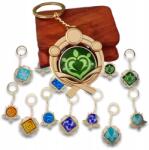  Genshin Impact Fém Kulcstartó, Táskadísz, Anime Kulcstartó