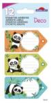 Global Gift Pandás etikett - 12 darabos - Global Gift (FR-170197)
